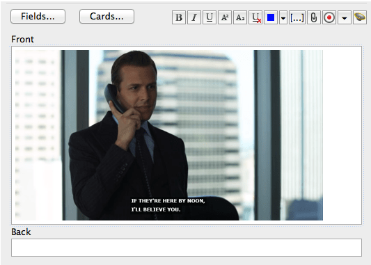 Suits - add card