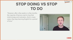 Stop Doing vs Stop to Do