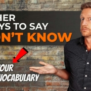 English Vocabulary Other ways to say don't know